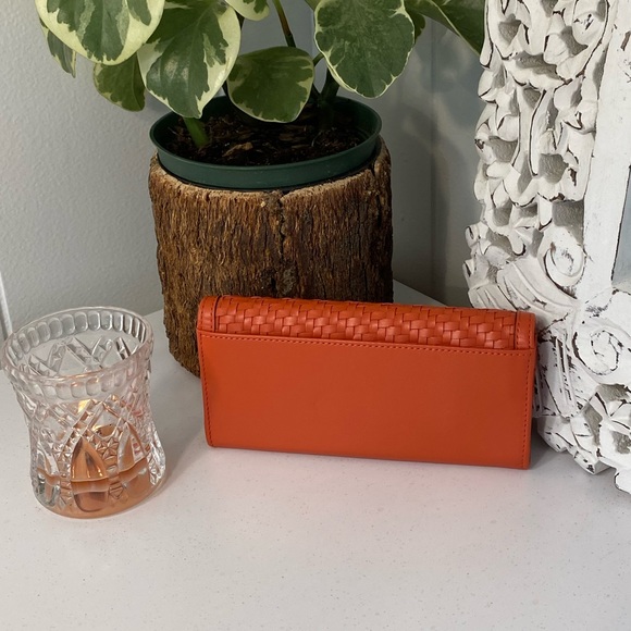 Coach Woven Leather Wallet - Picture 2 of 5